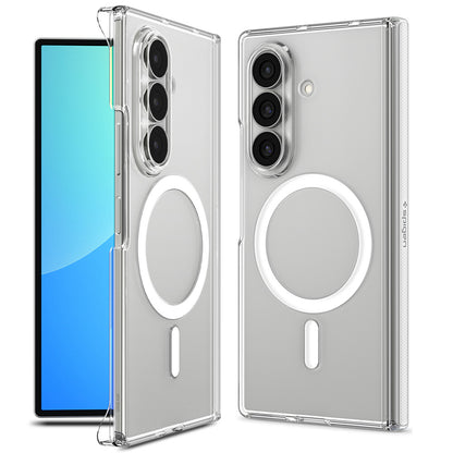 Husa MagSafe pentru Samsung Galaxy Z Fold8 Ultra F976, Spigen, Air Skin Zero, Transparenta Alba ACS11495