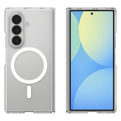 Husa MagSafe pentru Samsung Galaxy Z Fold8 Ultra F976, Spigen, Air Skin Zero, Transparenta Alba ACS11495