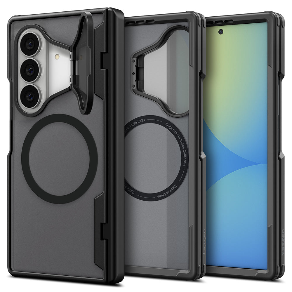 Husa MagSafe pentru Samsung Galaxy Z Fold8 Ultra F976, Spigen, Optik Armor Pro, Neagra ACS11500