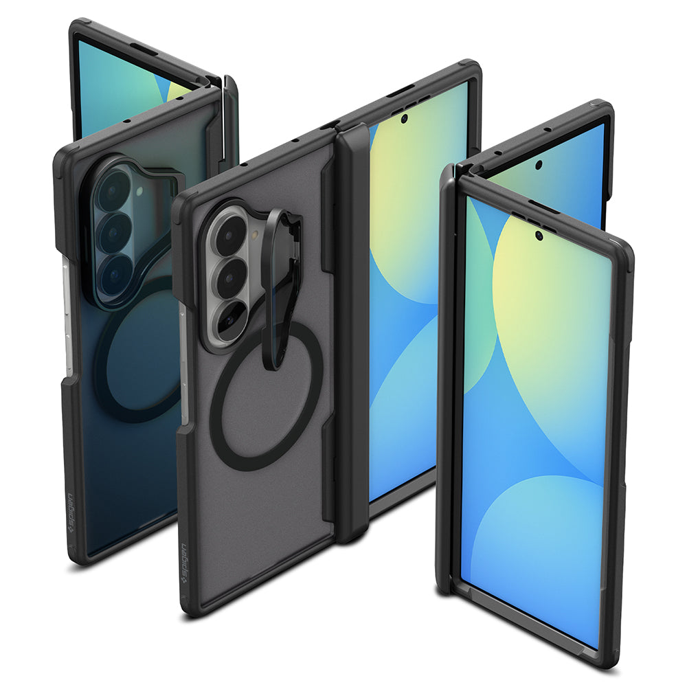 Husa MagSafe pentru Samsung Galaxy Z Fold8 Ultra F976, Spigen, Optik Armor Pro, Neagra ACS11500