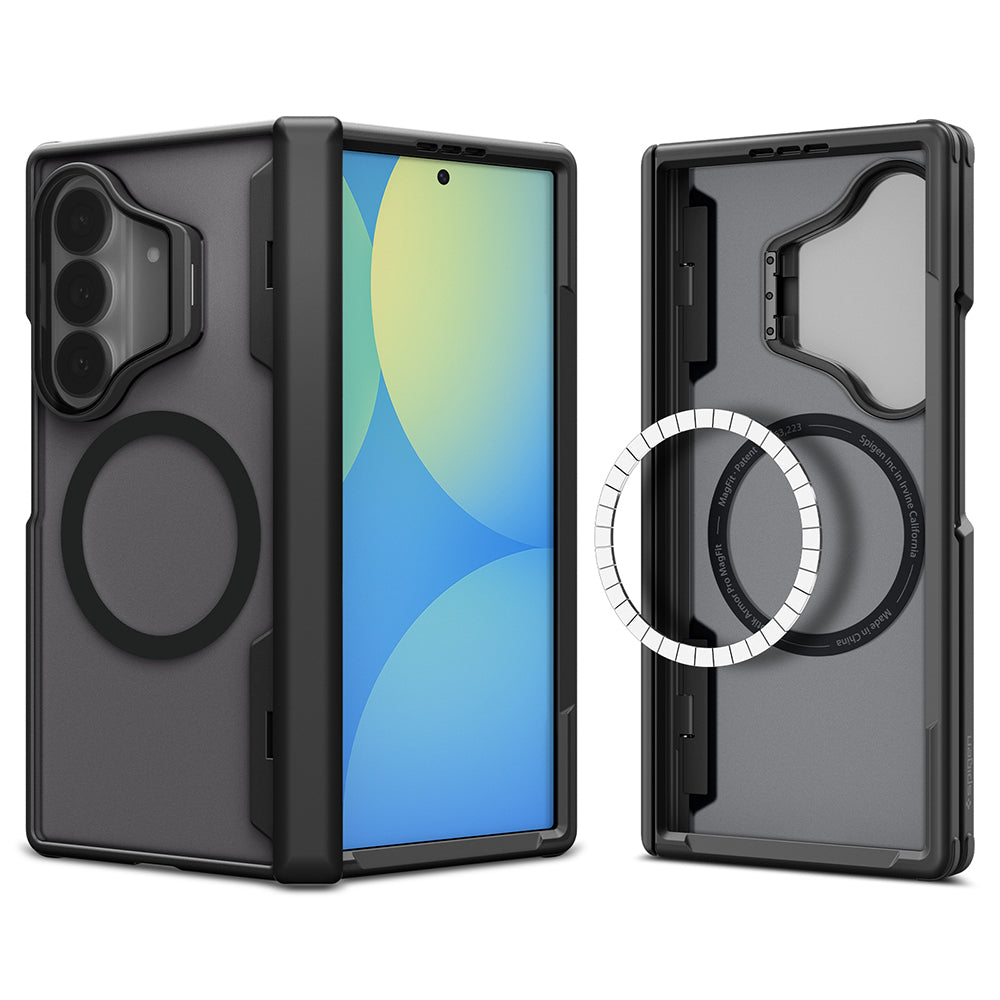 Husa MagSafe pentru Samsung Galaxy Z Fold8 Ultra F976, Spigen, Optik Armor Pro, Neagra ACS11500