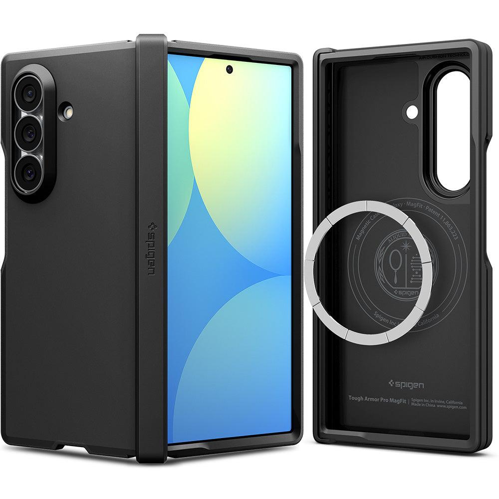 Husa MagSafe pentru Samsung Galaxy Z Fold8 Ultra F976, Spigen, Tough Armor Pro, Neagra ACS11507