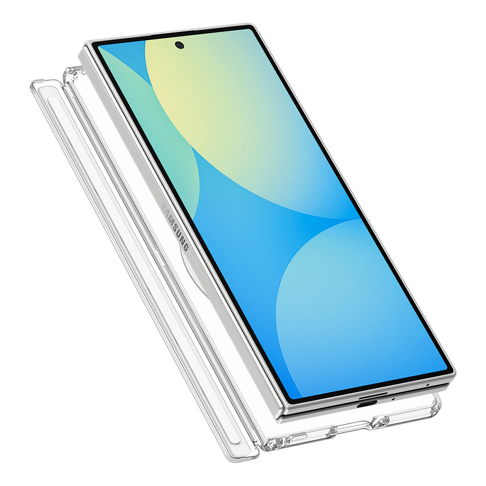 Husa MagSafe pentru Samsung Galaxy Z Fold8 Ultra F976, Spigen, Ultra Hybrid Pro, Transparenta Alba ACS11506