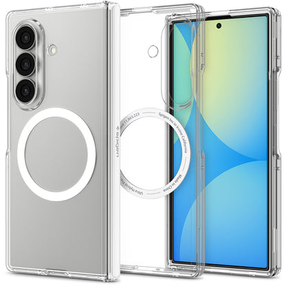 Husa MagSafe pentru Samsung Galaxy Z Fold8 Ultra F976, Spigen, Ultra Hybrid Pro, Transparenta Alba ACS11506
