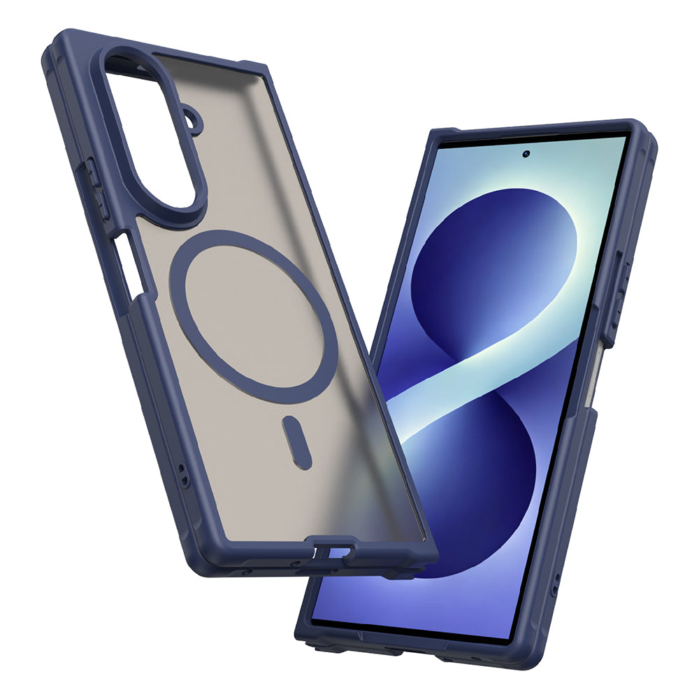 Husa MagSafe pentru Samsung Galaxy Z Fold8 Ultra F976, Techsuit, HaloFrost II, Bleumarin