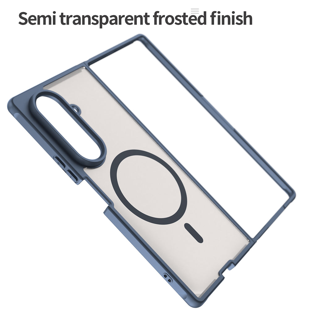 Husa MagSafe pentru Samsung Galaxy Z Fold8 Ultra F976, Techsuit, HaloFrost II, Bleumarin
