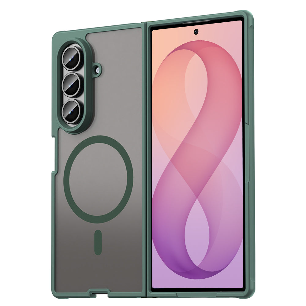 Husa MagSafe pentru Samsung Galaxy Z Fold8 Ultra F976, Techsuit, HaloFrost II, Verde