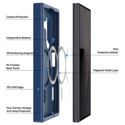Husa MagSafe pentru Samsung Galaxy Z Fold8 Ultra F976 / Z Fold7 F966, DUX DUCIS, Yind, Neagra