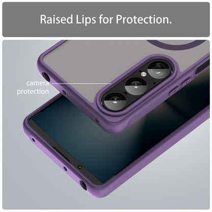 Husa MagSafe pentru Sony Xperia 1 VII, Techsuit, HaloFrost II, Mov