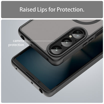 Husa MagSafe pentru Sony Xperia 1 VII, Techsuit, HaloFrost II, Neagra