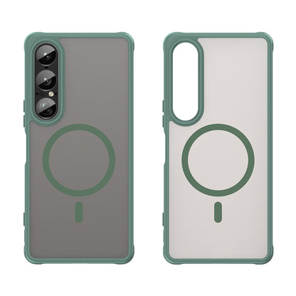 Husa MagSafe pentru Sony Xperia 1 VII, Techsuit, HaloFrost II, Verde
