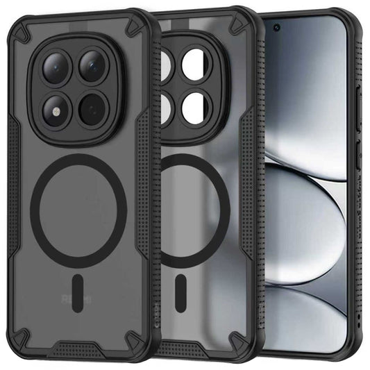 Husa MagSafe pentru Xiaomi Redmi Note 15 Pro 5G, Tech-Protect, Rugged Shield, Neagra