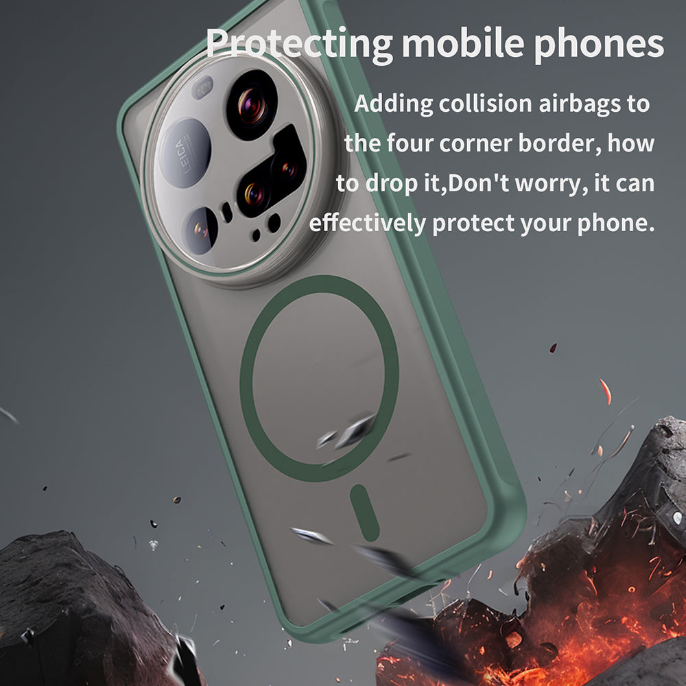 Husa MagSafe pentru Xiaomi 15 Ultra, Techsuit, HaloFrost II, Verde
