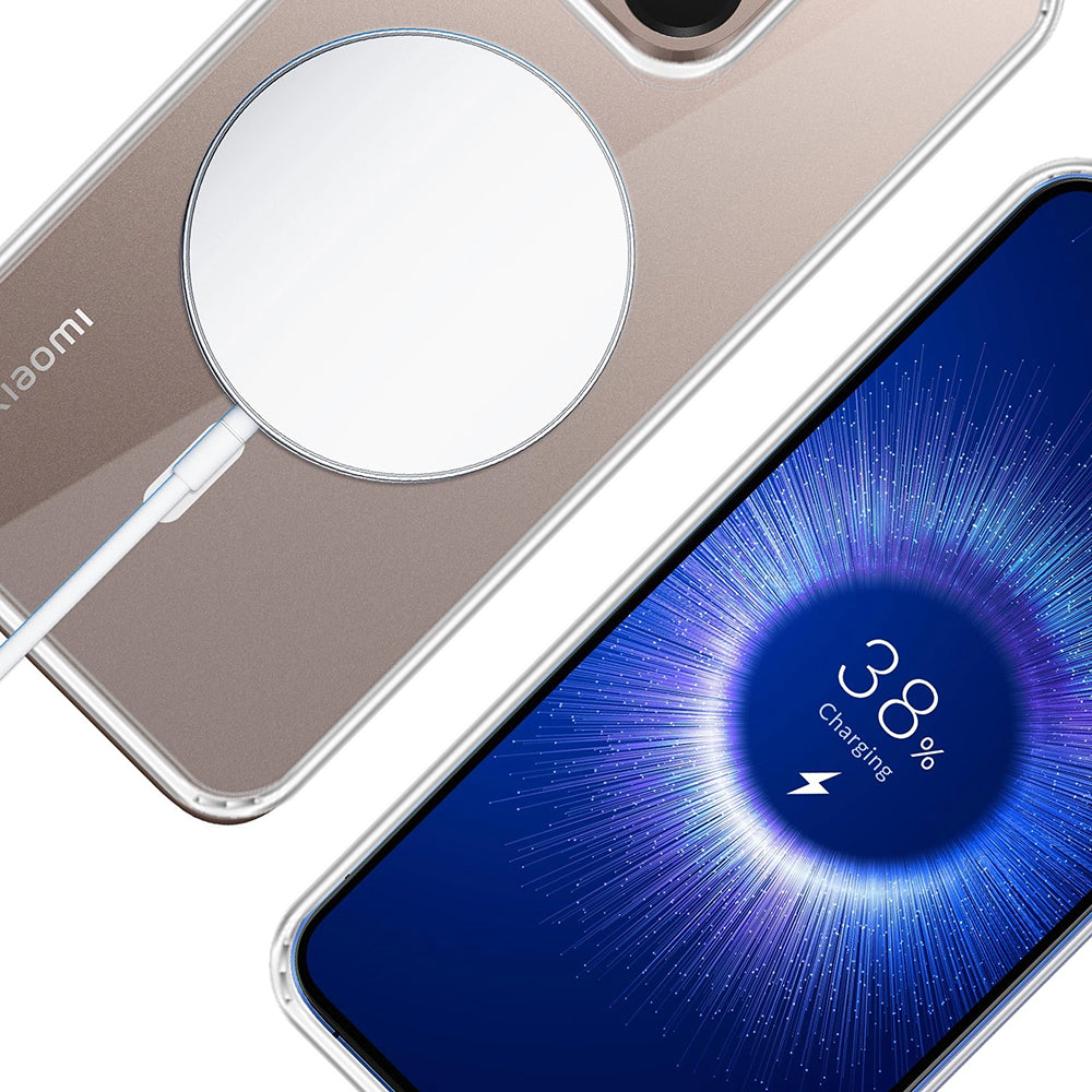 Husa MagSafe pentru Xiaomi 15T, 3MK, Armor MagCase, Transparenta