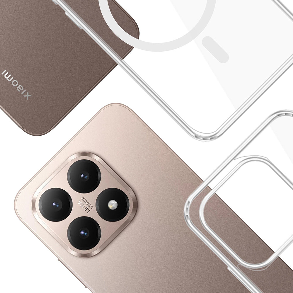 Husa MagSafe pentru Xiaomi 15T, 3MK, Armor MagCase, Transparenta