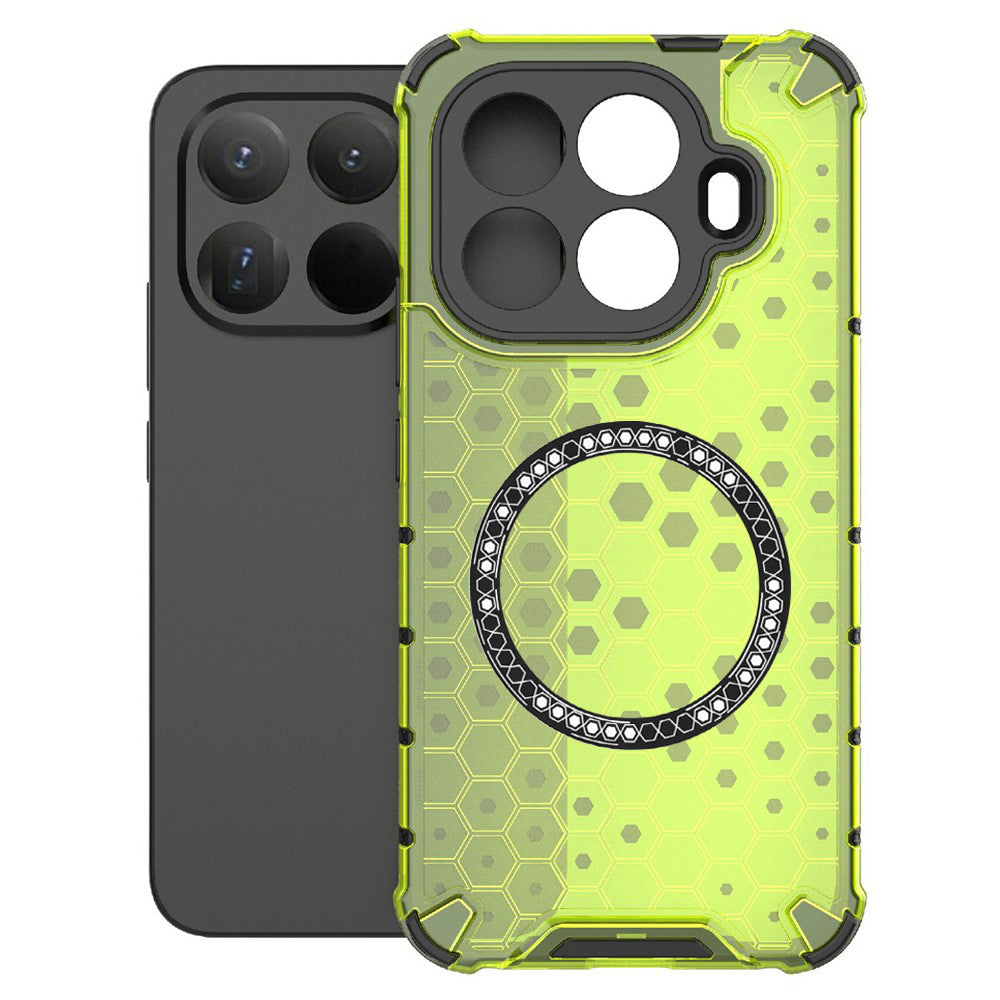 Husa MagSafe pentru Xiaomi 15T Pro, Techsuit, HoneyComb Shield, Verde