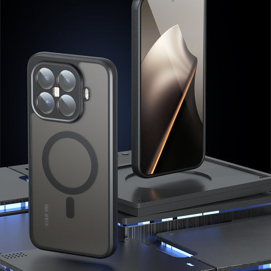 Husa MagSafe pentru Xiaomi 15T Pro, Techsuit, PureFrost, Neagra Satinata