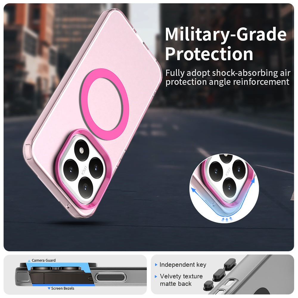 Husa MagSafe pentru Xiaomi 15T, Techsuit, CandyCase, Roz