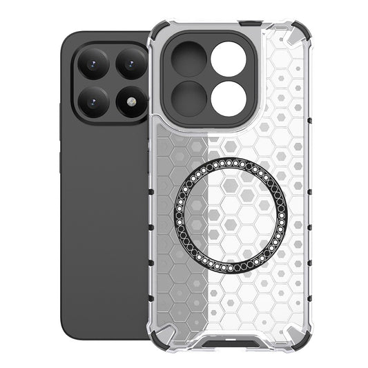 Husa MagSafe pentru Xiaomi 15T, Techsuit, HoneyComb Shield, Alba