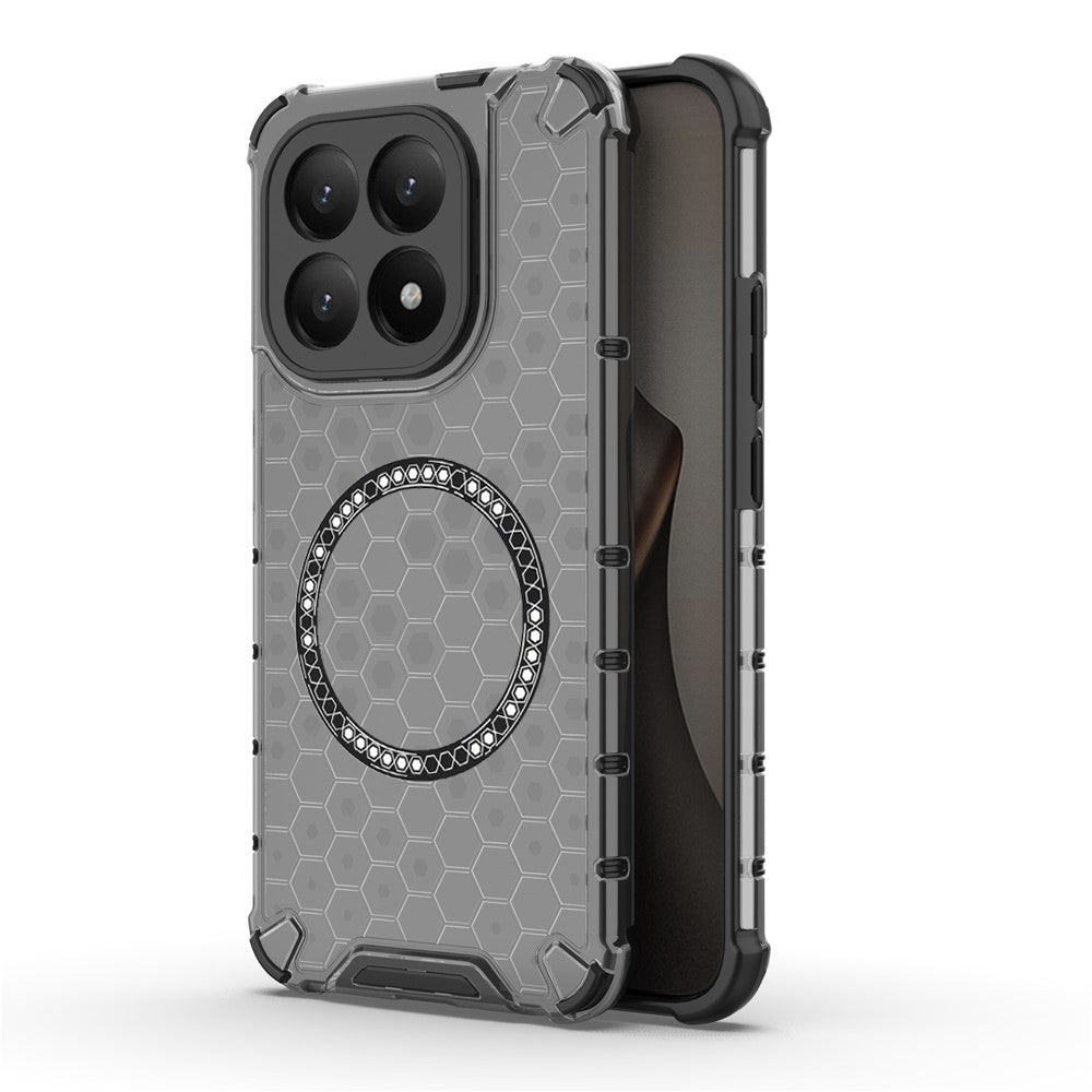 Husa MagSafe pentru Xiaomi 15T, Techsuit, HoneyComb Shield, Neagra