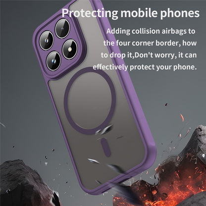 Husa MagSafe pentru Xiaomi 17, Techsuit, HaloFrost II, Mov