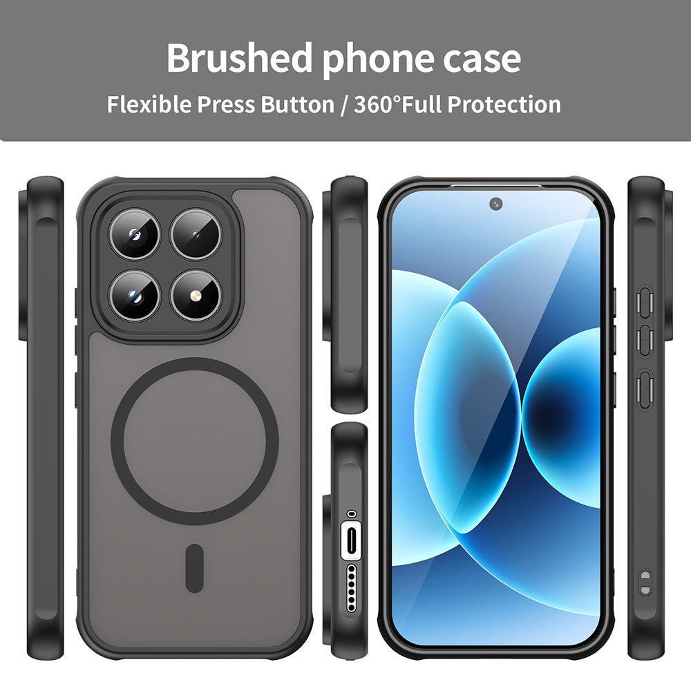 Husa MagSafe pentru Xiaomi 17, Techsuit, HaloFrost II, Neagra