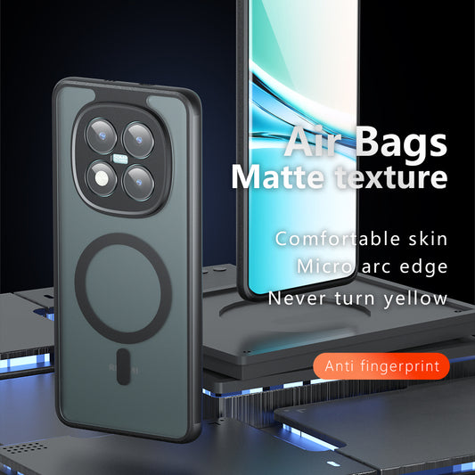 Husa MagSafe pentru Xiaomi 17, Techsuit, PureFrost, Neagra Satinata