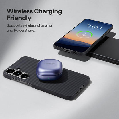 Husa MagSafe pentru Xiaomi 17 Ultra, Techsuit, Aramid Fiber, Neagra