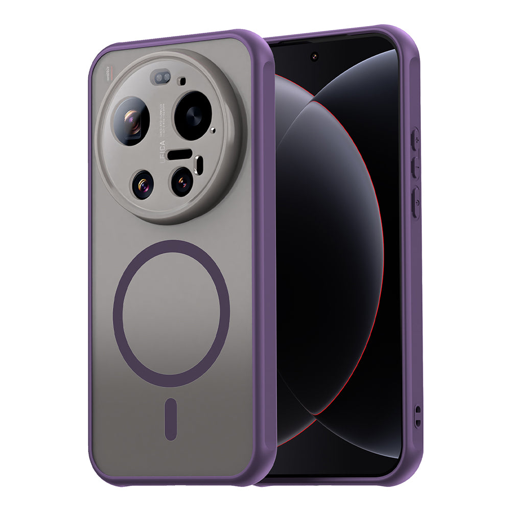 Husa MagSafe pentru Xiaomi 17 Ultra, Techsuit, HaloFrost II, Mov