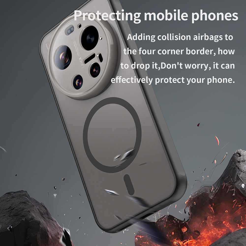 Husa MagSafe pentru Xiaomi 17 Ultra, Techsuit, HaloFrost II, Neagra