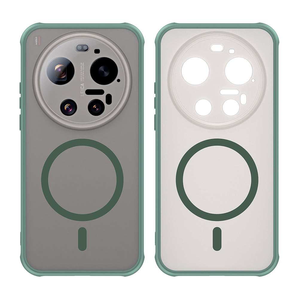 Husa MagSafe pentru Xiaomi 17 Ultra, Techsuit, HaloFrost II, Verde