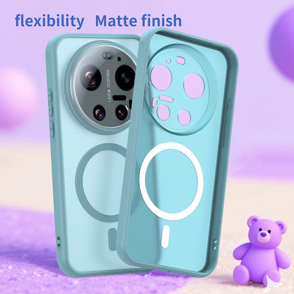 Husa MagSafe pentru Xiaomi 17 Ultra, Techsuit, HaloFrost II, Verde Deschis