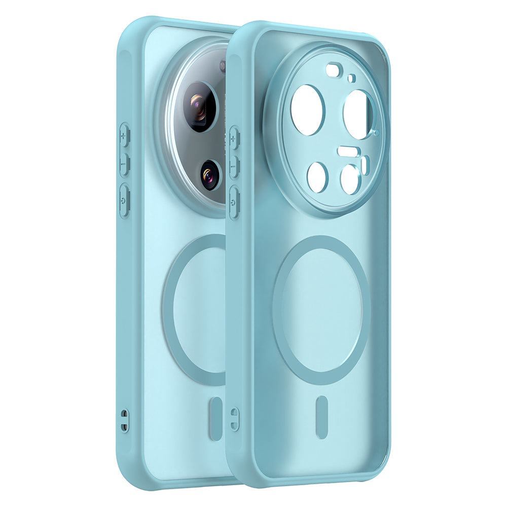 Husa MagSafe pentru Xiaomi 17 Ultra, Techsuit, HaloFrost II, Verde Deschis