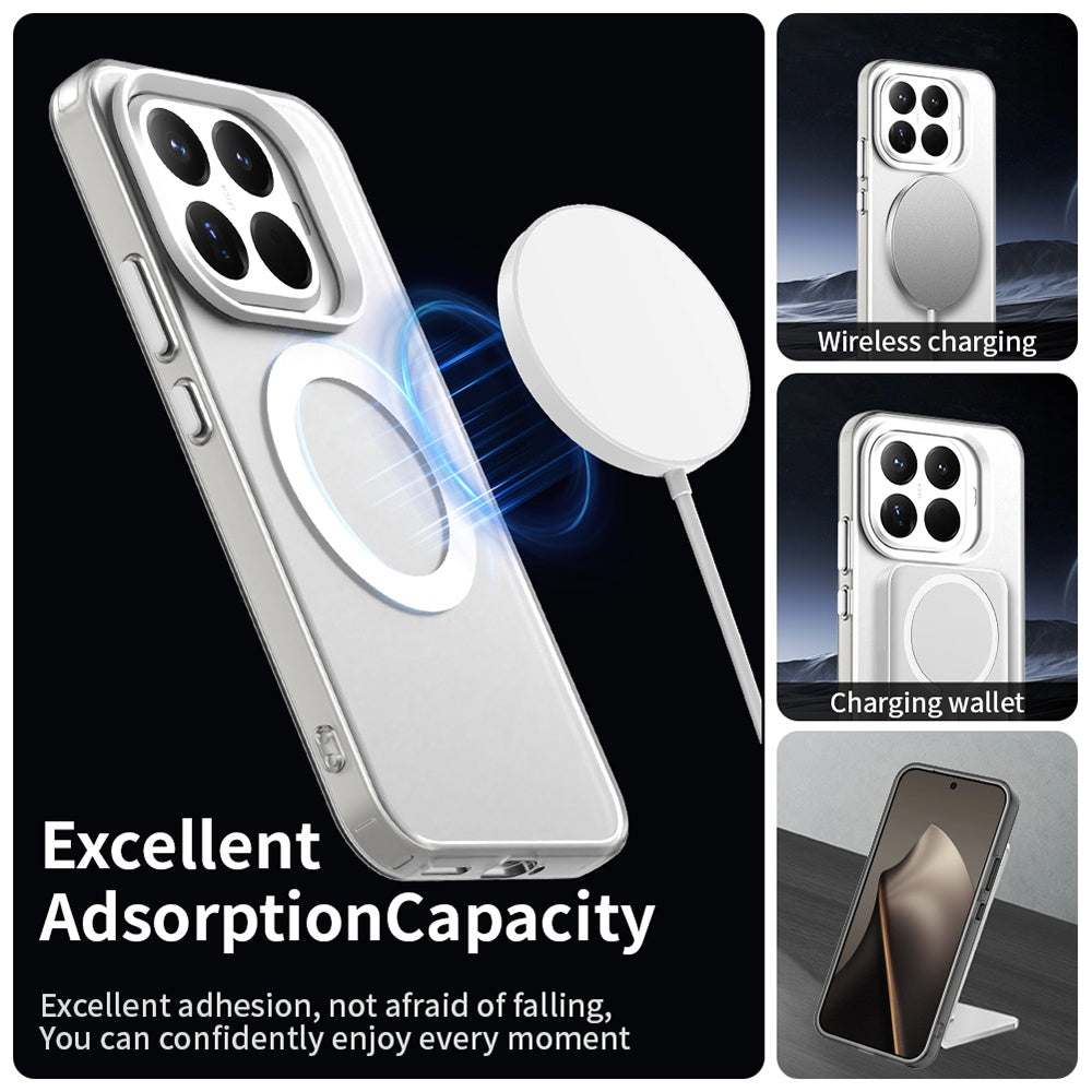 Husa MagSafe pentru Xiaomi 17T Pro, Techsuit, CandyCase, Alba