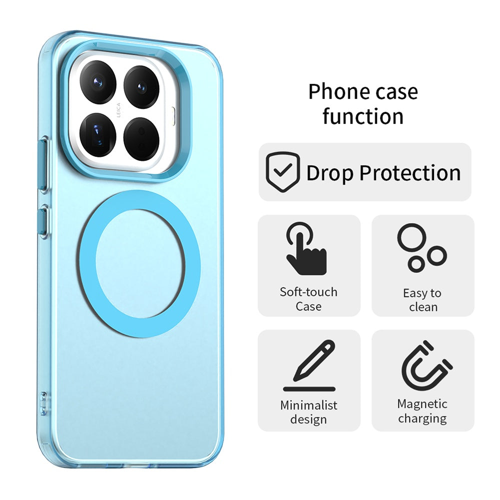 Husa MagSafe pentru Xiaomi 17T Pro, Techsuit, CandyCase, Albastra