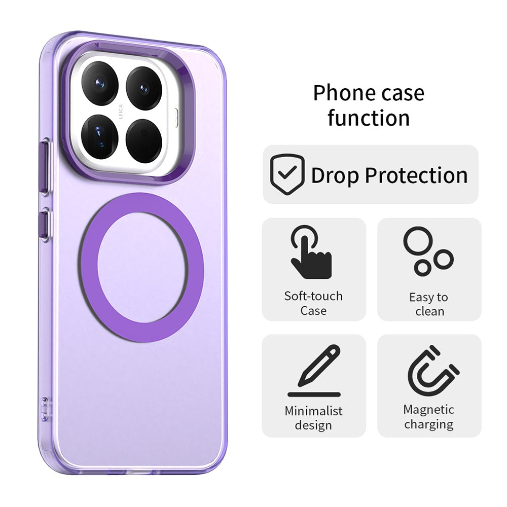 Husa MagSafe pentru Xiaomi 17T Pro, Techsuit, CandyCase, Mov