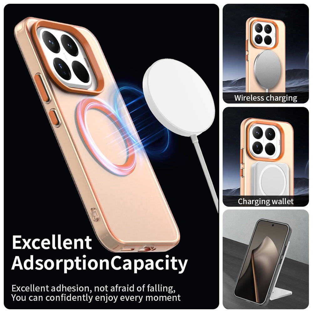 Husa MagSafe pentru Xiaomi 17T Pro, Techsuit, CandyCase, Portocalie