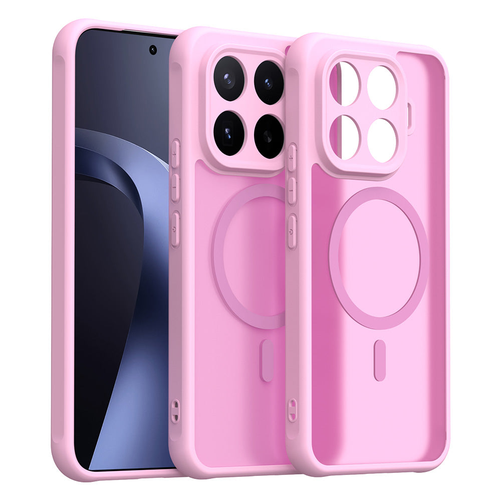 Husa MagSafe pentru Xiaomi 17T Pro, Techsuit, HaloFrost II, Roz