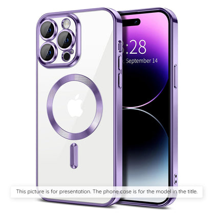 Husa MagSafe pentru Xiaomi 17T Pro, Techsuit, Luxury Crystal, Mov Deschis