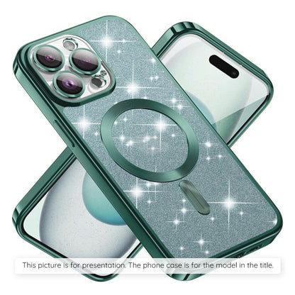 Husa MagSafe pentru Xiaomi 17T Pro, Techsuit, Luxury Glitter, Verde Deschis