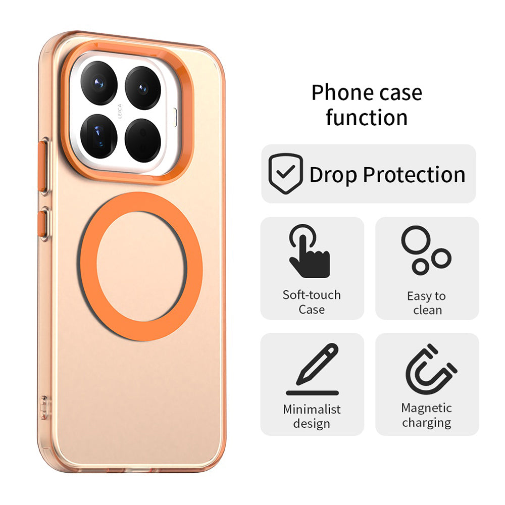 Husa MagSafe pentru Xiaomi 17T, Techsuit, CandyCase, Portocalie