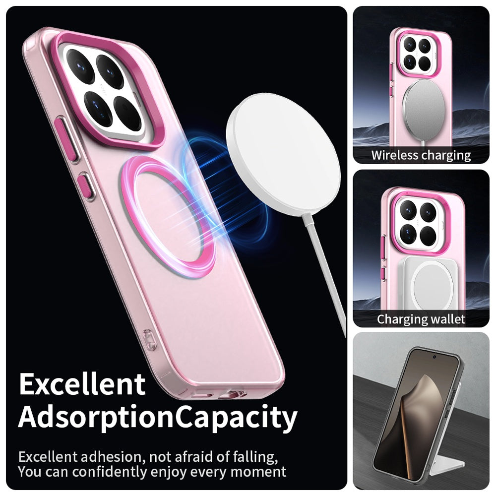 Husa MagSafe pentru Xiaomi 17T, Techsuit, CandyCase, Roz