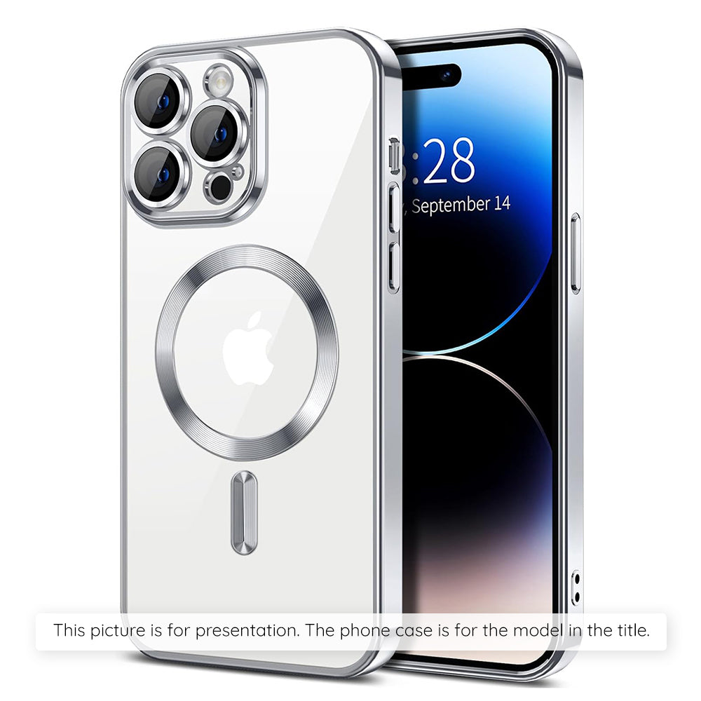 Husa MagSafe pentru Xiaomi 17T, Techsuit, Luxury Crystal, Argintie