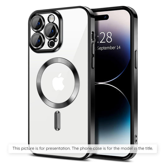 Husa MagSafe pentru Xiaomi 17T, Techsuit, Luxury Crystal, Neagra