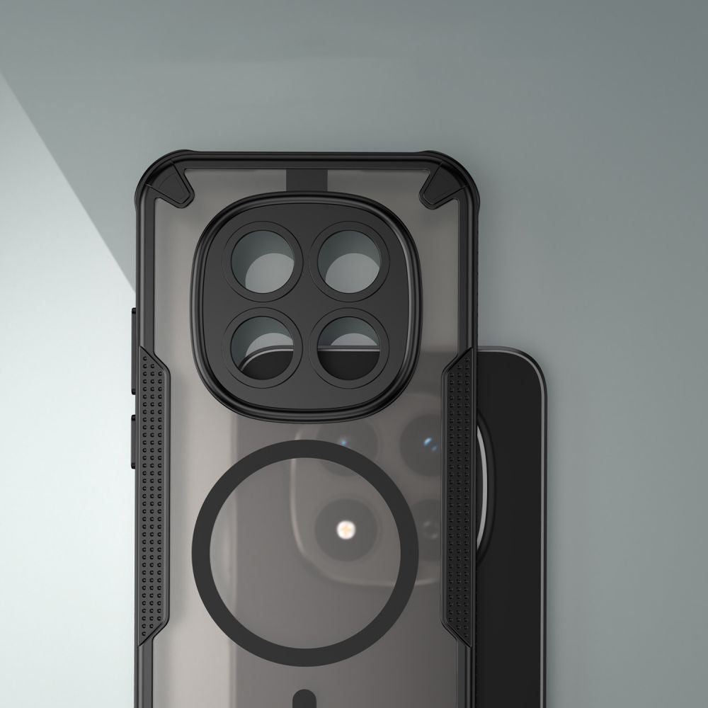 Husa MagSafe pentru Xiaomi Redmi Note 15 Pro 5G, Tech-Protect, Rugged Shield, Neagra