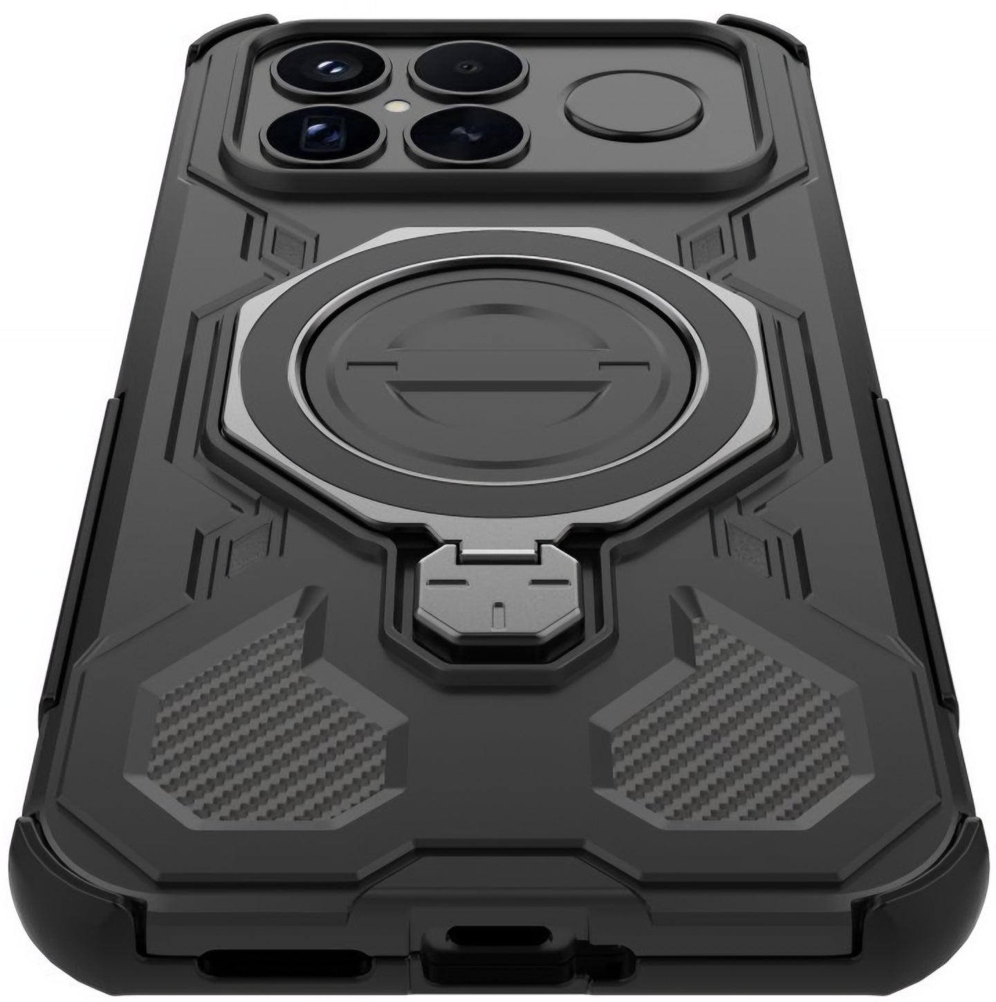 Husa MagSafe pentru Xiaomi Poco F8 Ultra, Tech-Protect, TacticStand, Neagra Mata