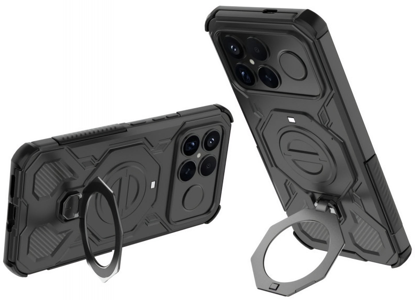 Husa MagSafe pentru Xiaomi Poco F8 Ultra, Tech-Protect, TacticStand, Neagra Mata