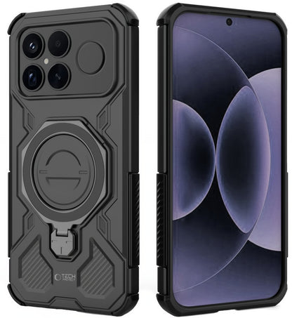 Husa MagSafe pentru Xiaomi Poco F8 Ultra, Tech-Protect, TacticStand, Neagra Mata