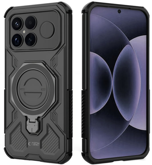 Husa MagSafe pentru Xiaomi Poco F8 Ultra, Tech-Protect, TacticStand, Neagra Mata