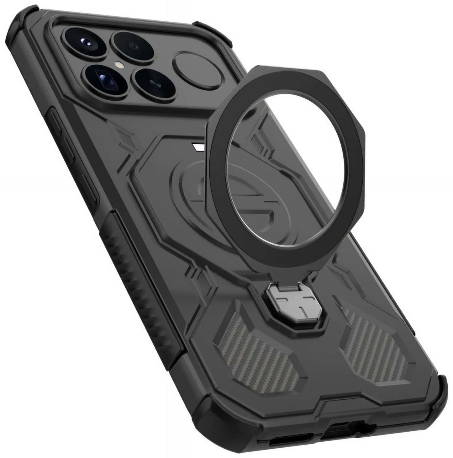 Husa MagSafe pentru Xiaomi Poco F8 Ultra, Tech-Protect, TacticStand, Neagra Mata